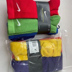 nike colored crew socks